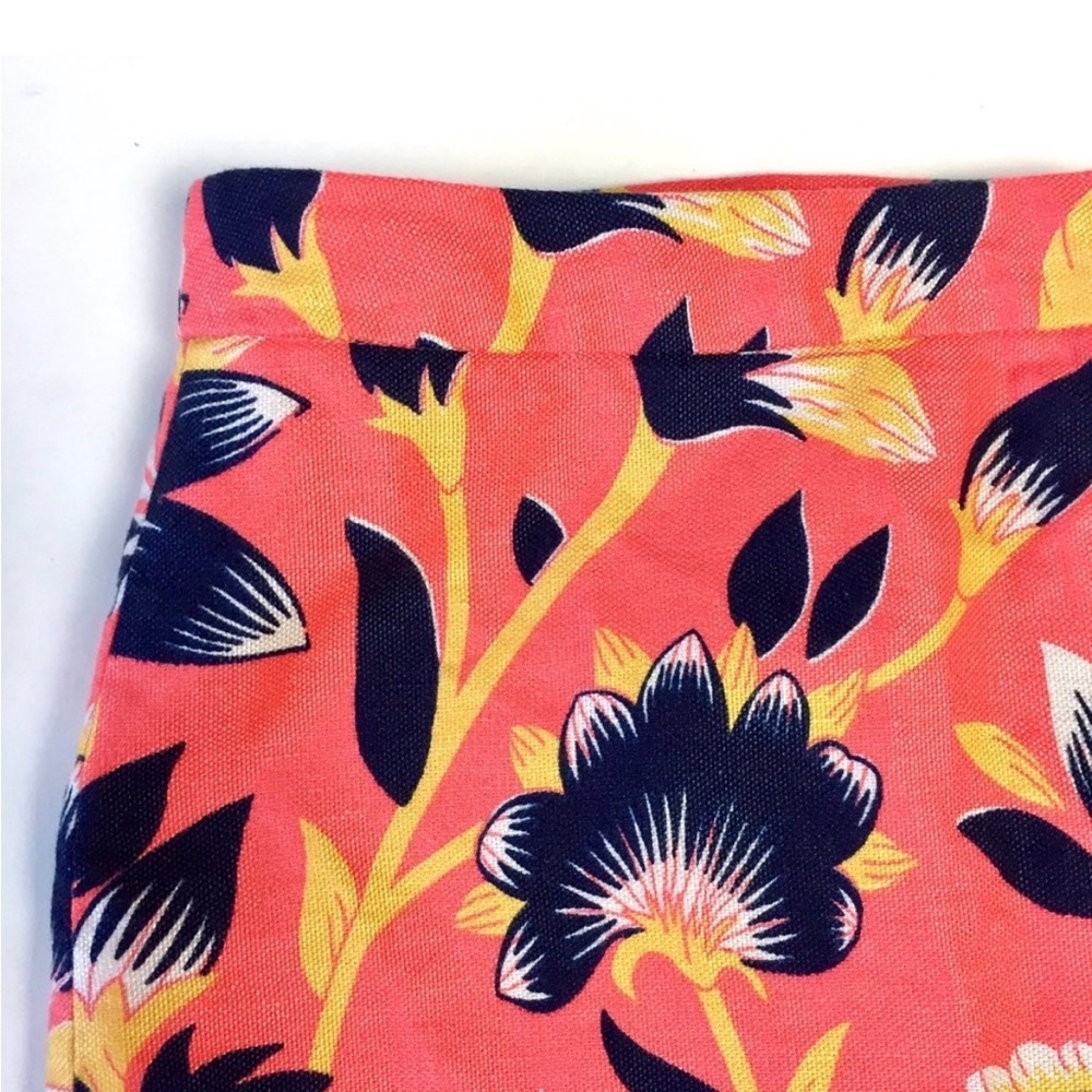 J. Crew Floral Linen Blend Lined Skirt 🌸 - Picture 2 of 6